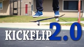 HOW TO KICKFLIP THE EASIEST WAY TUTORIAL 2.0