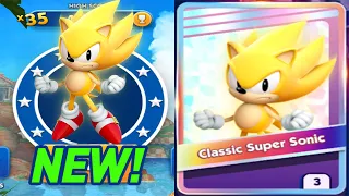 Sonic Dash - CLASSIC SUPER SONIC New Character Unlocked - All Characters Bosses Eggman & Zazz Game