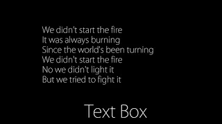 We Didnt Start The Fire (2018 SQFX Update) (Lyrics)