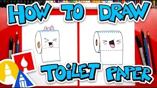 How To Draw Funny Toilet Paper