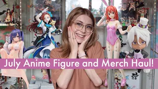 I'm obsessed with all of these figures!! // July anime figure and merch haul