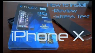 How to Install Glass Screen Protector on iPhone X - Review + Scratch Test on nuglas 3D
