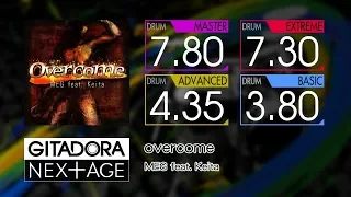 【GITADORA NEX+AGE】 overcome (MASTER ~ BASIC) Drum