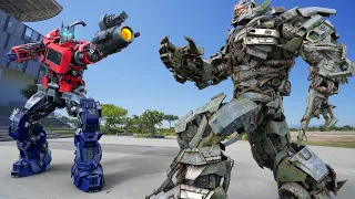 Transformers: Rise of the Beasts - Optimus Prime vs Megatron Finnal Battle [4K]