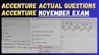 Accenture Actual Exam Questions | Accenture November Month Exam