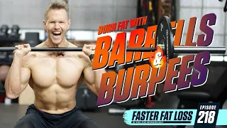 🔥🍩 How to burn belly fat with barbells and burpees