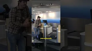 Pedro Pascal calmly having problems at the Airport