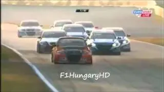 WTCC Monza 2012 Race 2 - Michelisz hits a bird HD