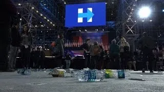 Supporters at Clinton HQ react in disbelief at Trump victory