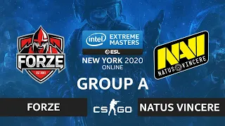 CS:GO - Natus Vincere vs forZe [Inferno] Map 1 - IEM New York 2020 - Group A - CIS