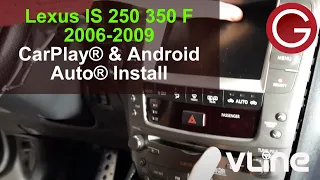 Lexus IS 250 350 ISF 2006 2007 2008 2009 CarPlay Android Auto install VLine GPS Glove Box Mount LEX5