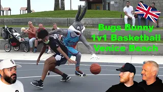 Bugs Bunny 1v1 Basketball at Venice Beach REACTION!! | OFFICE BLOKES REACT!!