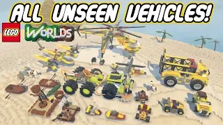 Lego Worlds | All The Unseen Vehicles!