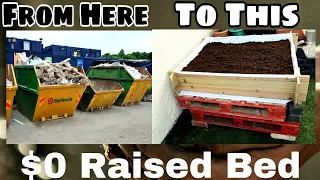 How to build a raised garden bed from recycled materials