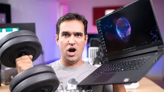 The NEW ALIENWARE M17 R5 GAMING LAPTOP is an old school, thick and heavy, full AMD UFO! [REVIEW]