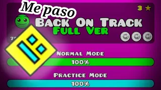 Geometry Dash 2.11 me pasó Back on track (1 Coins , Un poco rápido)