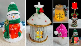 6 Economical Christmas Decoration idea with Jar/Glass |DIY Affordable Christmas craft idea🎄192