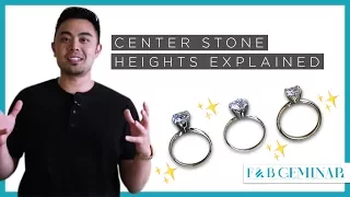 3 Types of Center Stone Setting Heights On Rings Explained - Low, Standard, & High