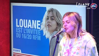 Louane chante "On était beau" dans les studios de RFM