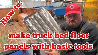 How to make truck bed floor panels with basic tools