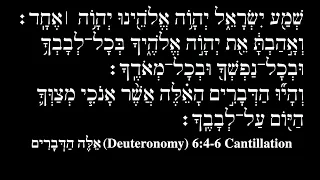 Deuteronomy 6:4-6 Hebrew Shema Cantillation / Chant / Trope / Song (Ashkenazic, Joshua Jacobson) OT