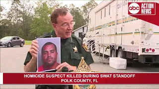 Press conference: Polk County SWAT deputy shoots, kills homicide suspect during standoff