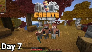 Day 7 || Create Mod Flavored SMP (Ft. Friends!) || Minecraft Modded Live!