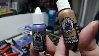 "Trying 2 Thin Coats Paint on 3mm scale tanks! Rouge Trader Gaurd&WOT super Pursing! Der999 Unboxes