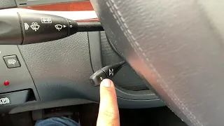 How to turn on entry/exit steering wheel feature (Mercedes w220)