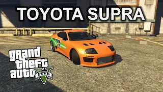 GTA ONLINE TOYOTA SUPRA ( FAST AND FURIOUS CAR)