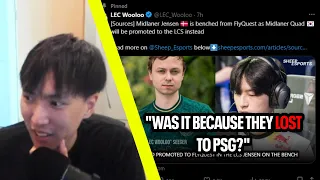 Jensen Benched From FlyQuest? | Doublelift Reacts to Jensen Being Benched for Quad