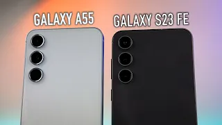 Galaxy A55 vs Galaxy S23 FE: meglio risparmiare o spendere di più? | CONFRONTO