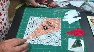 How to sew kite in a square blocks using Bloc-loc rulers