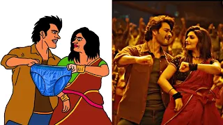 Kurchi Madathapetti Full Video Song Drawing Meme | Guntur kaaram | Mahesh Babu l Sreeleela