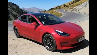 Road Trip en montagne de 530 km sur une seule charge Tesla model 3 par Éléctron libre