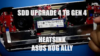 HOW TO UPGRADE SSD ON ASUS ROG ALLY | 4TB NVME SSD PCIE 4 | HEATSINK | CLOUD RECOVERY FROM BIOS