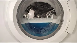 Experiment - Blue Water - in a Washing Machine
