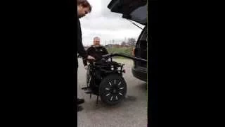 Lifting the Mobility AddSeat Segway in the car