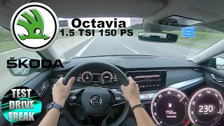 2020 Skoda Octavia Combi 1.5 TSI 150 PS TOP SPEED AUTOBAHN DRIVE POV