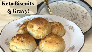 Keto Biscuits & Gravy Recipe | Southern Biscuits | Gluten free