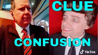 CLUE Confusion - A simple yes or no. Colonel Mustard questions Wadsworth.  Fan Made Video. The Game