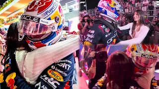 Kelly Piquet congratulate Max Verstappen for winning 3rd World Championship | Exclusive BTS #QatarGP