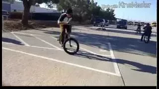 Bmx Subrosa rail jam clips. (Sorry for the finger in the way) lol