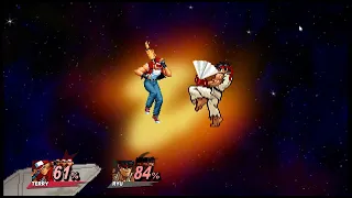 Terry vs Ryu super smash flash 2
