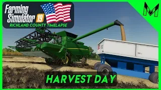 Harvest Day! Richland County American Series #6 (FS19 Timelapse)