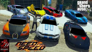 GTA 5 - Stealing Need For Speed Movie Super Car's with Franklin! (Real Life Car's #11)