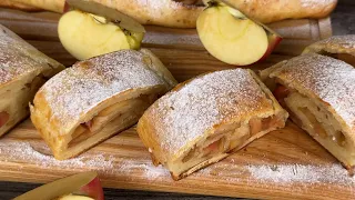 I taught all my friends how to make apple curd roll without yeast!🍎 I just wrap apples in dough