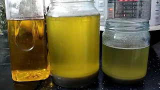 Подсолнечное масло после отстаивания 12 часов