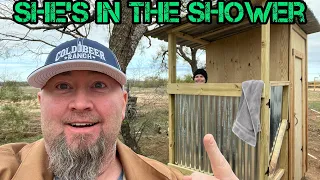 Off-grid Outhouse and Shower Build - Complete