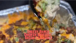 #keto Cheesy Ranch Chicken Broccoli Bacon Casserole